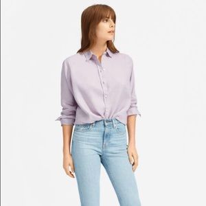 Everlane linen relaxed shirt, lavender- Size 16